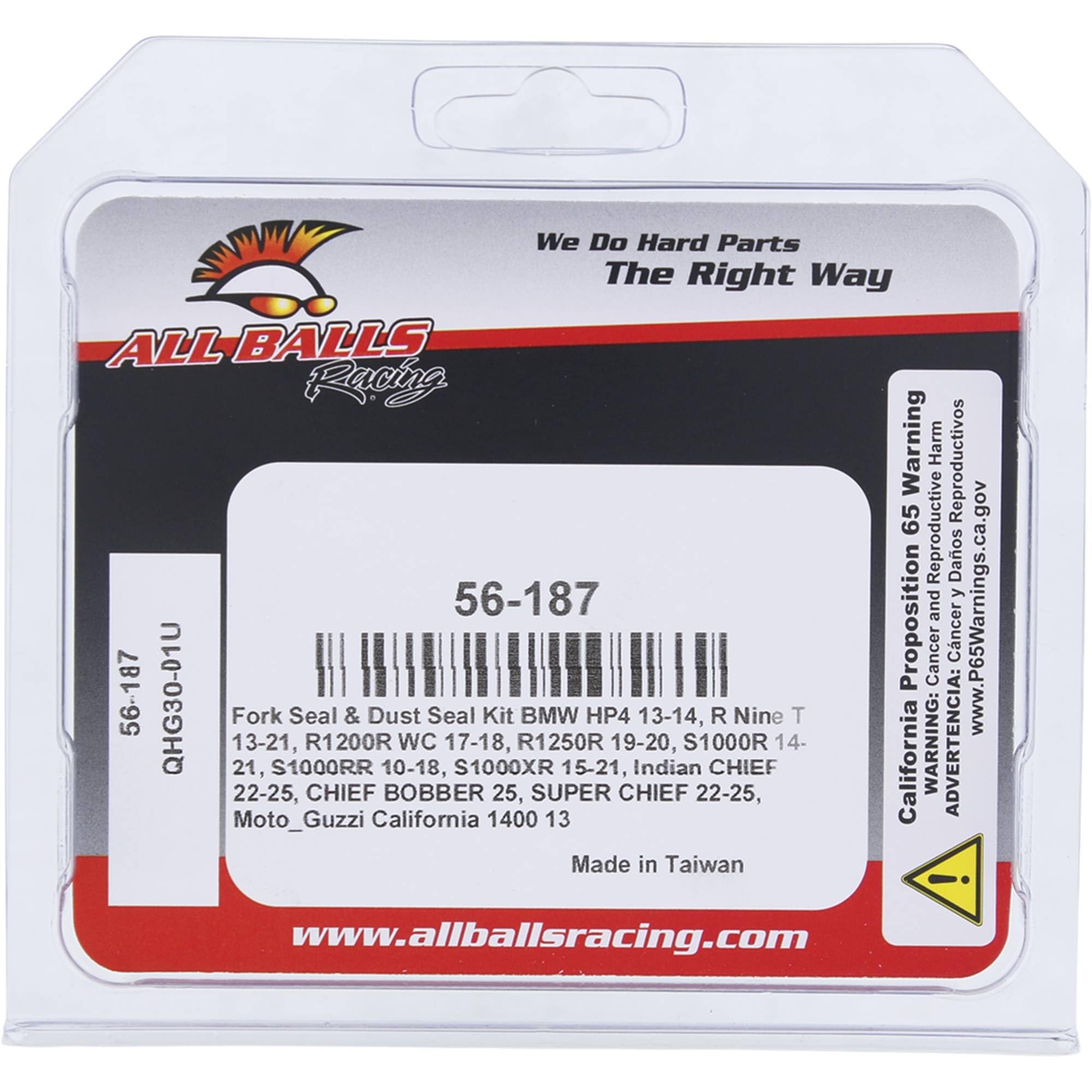 Amazon.com: All Balls Racing Fork and Dust Seal Kit 56-187